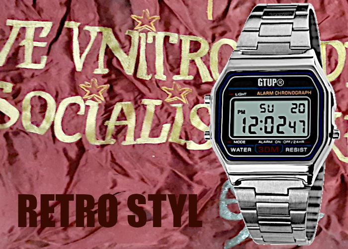 digitalni retro hodinky kovove s kovovym reminkem gtup 1190 banner 3
