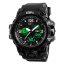 panske digitalni sportovni hodinky gtup 1050 black green light