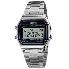 digitalni retro hodinky kovove s kovovym reminkem gtup 1190 hlavni