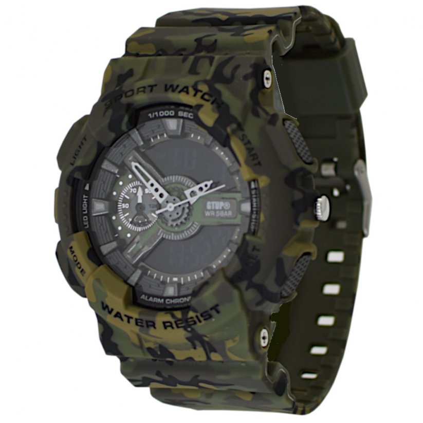 panske vojenske hodinky gtup 1210 street camouflage z boku